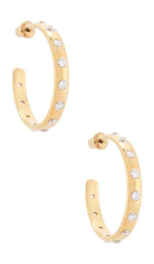 Casa Clara Nora Mae Hoop Earrings In Gold