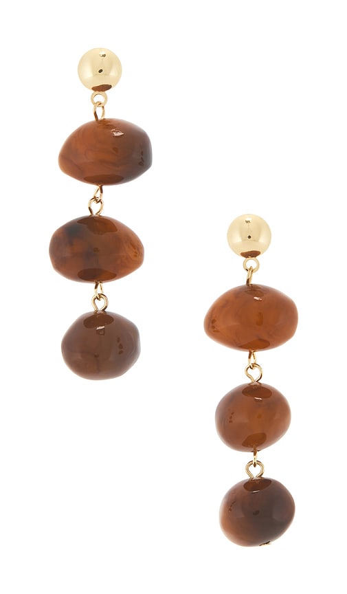 Casa Clara BOUCLES DOREILLES PENDANTES TERRA MAR en Brown 39$