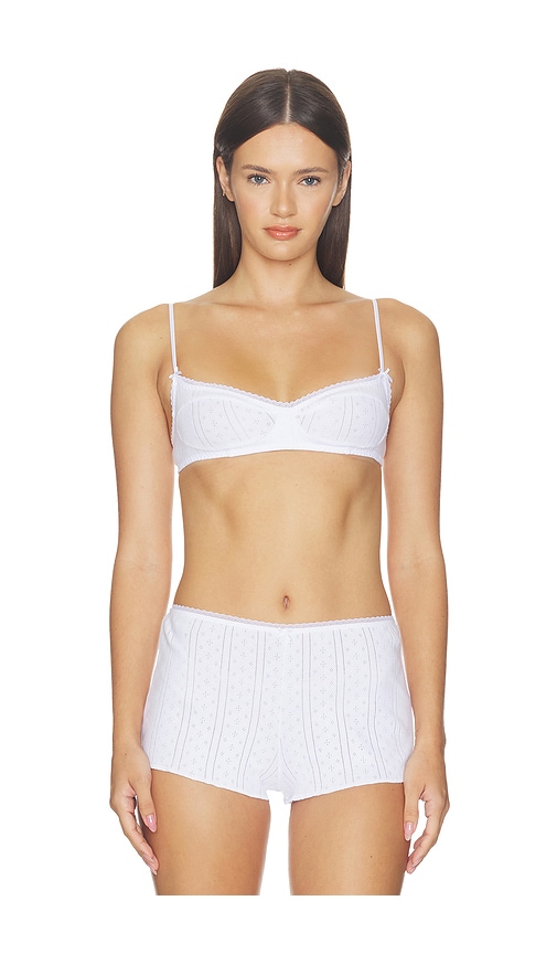 Cou Cou Intimates The Balconette Bra in White. - size L (also in S, XS)