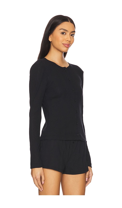 Cou Cou Intimates The Cardigan In Black