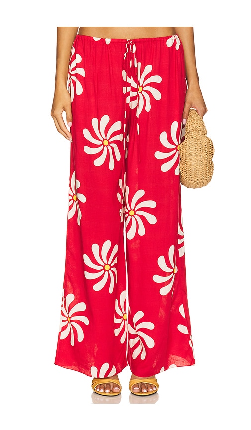 Cala De La Cruz Creta Pants In Red