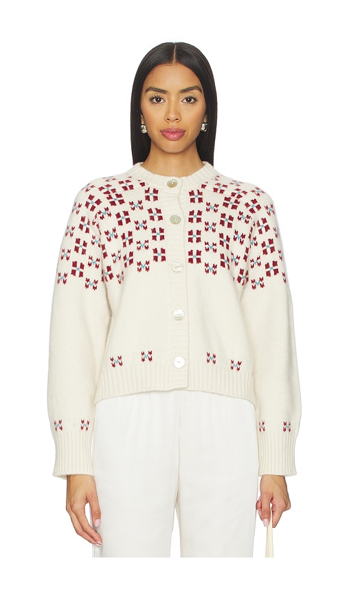 Calle Del Mar Winter Fair Isle Cardigan