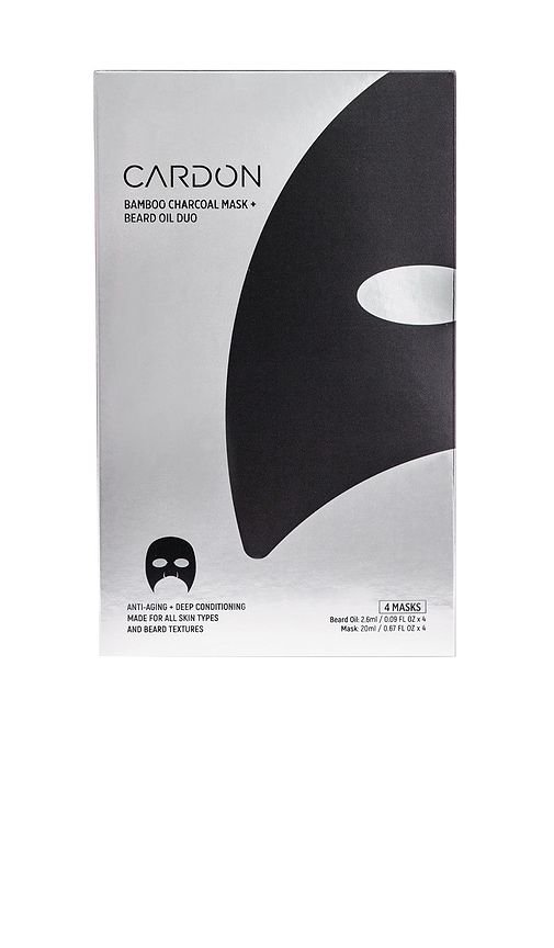 Bamboo Charcoal Mask & Beard Oil 4 Pack in Beauty: NA.