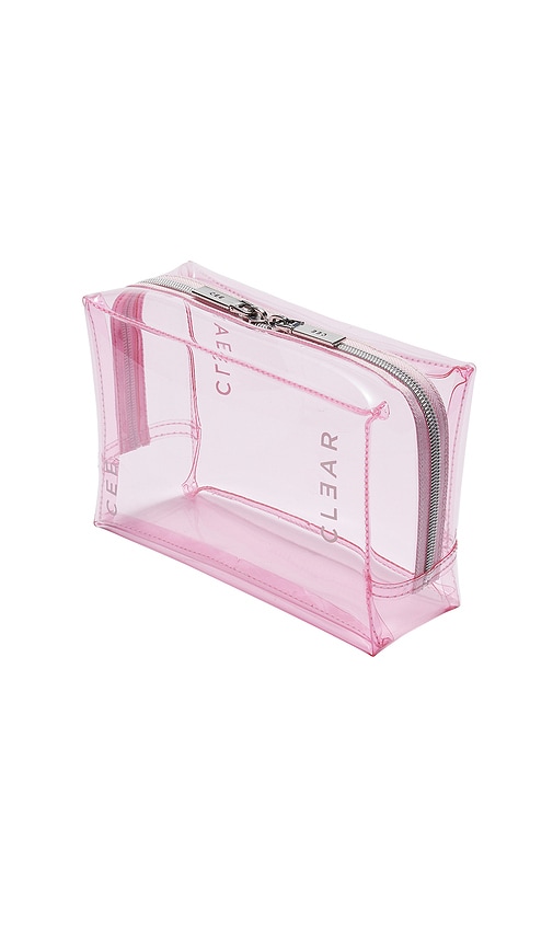Cee Clear Small Cosmetic Case In Pink