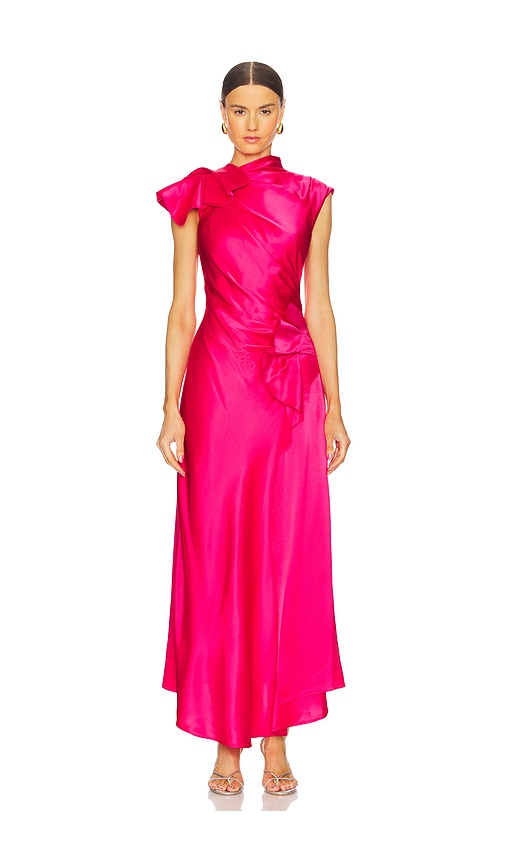 Acler Ramshaw Maxi Dress in Berry Pink