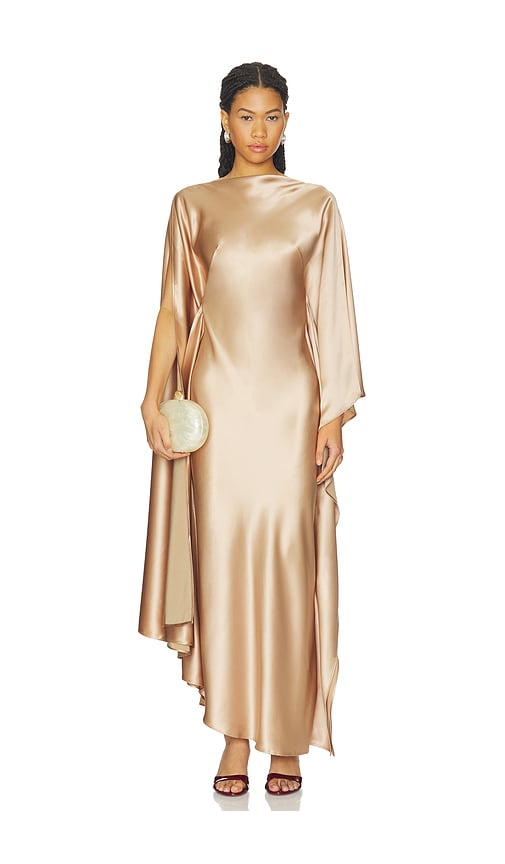 acler westover dress gold WESTOVER DRESS