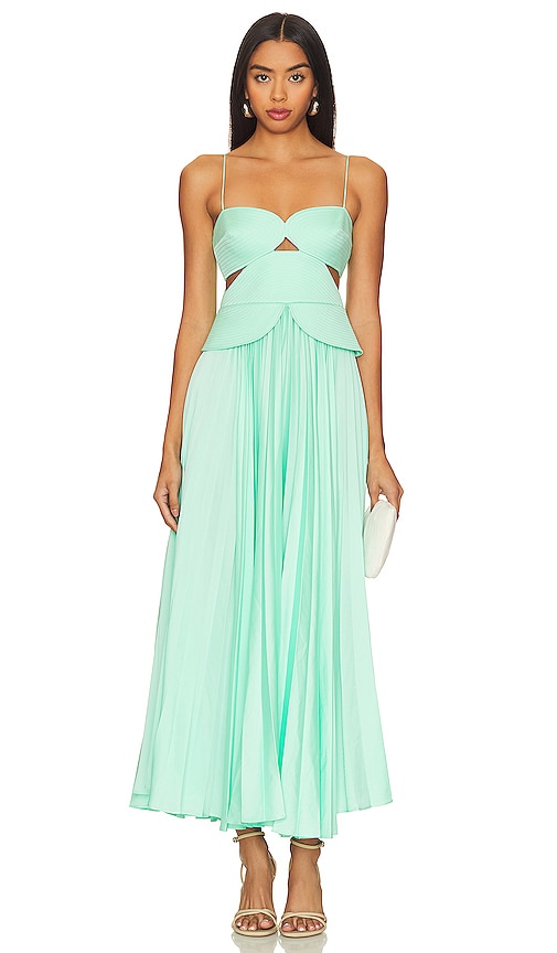 Acler Atholton Midi Dress in Arctic Mint