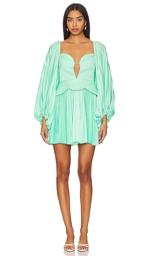 Acler Atholton Mini Dress in Arctic Mint