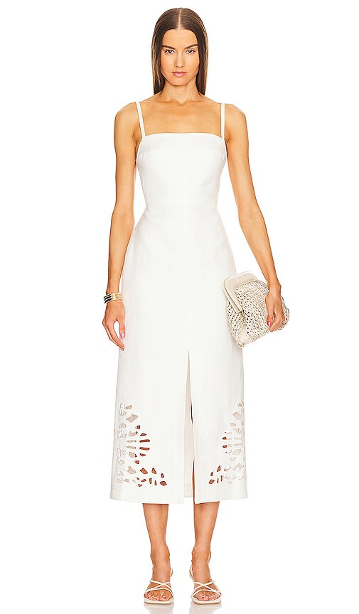 Acler Delacourt Midi Dress in Ivory