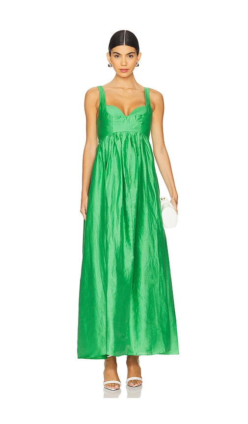 Acler Sandgate Midi Dress in Shamrock