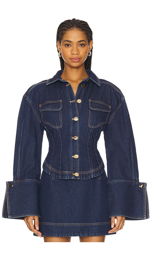 Acler Gardie Shirt in Indigo Denim