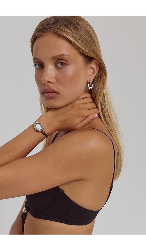  Cendre Kate Watch In Metallic Silver. 