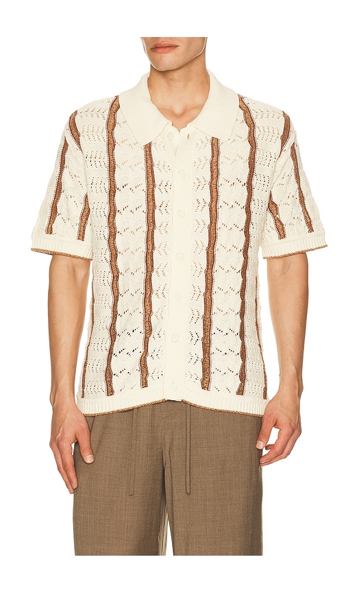 Novelty Stitch Button Down Shirt