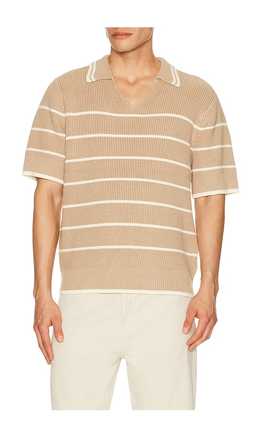 Bradley French Stripe Short Sleeve Polo