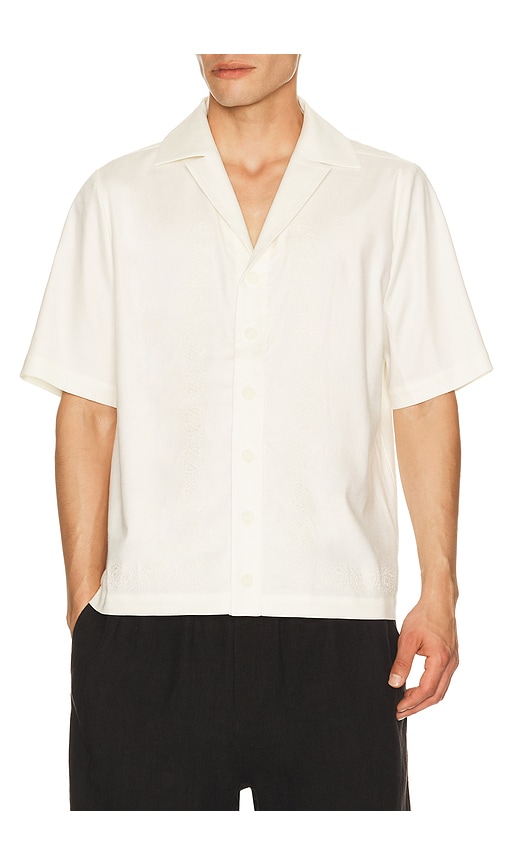 Anderson Paisley Embroidered Button Down Shirt