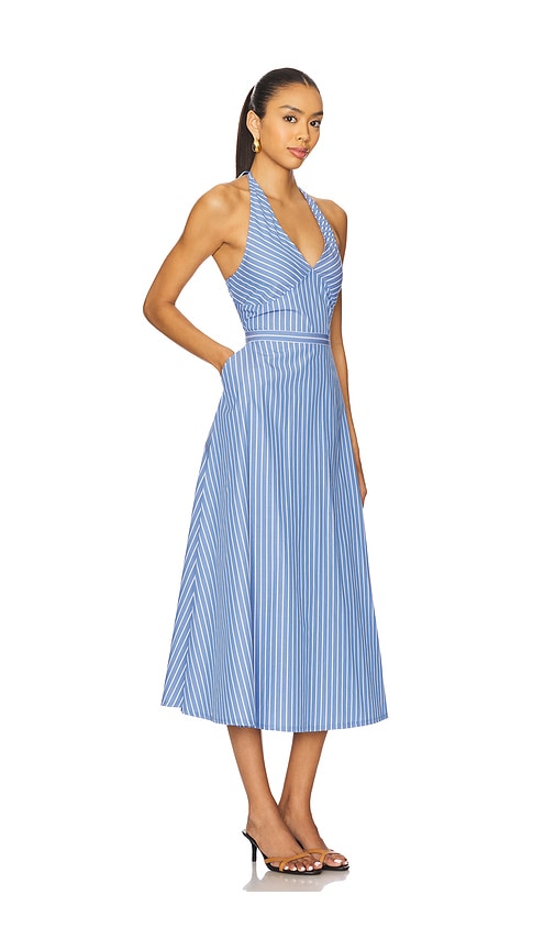 Central Park West Kira Halter Shirt Dress