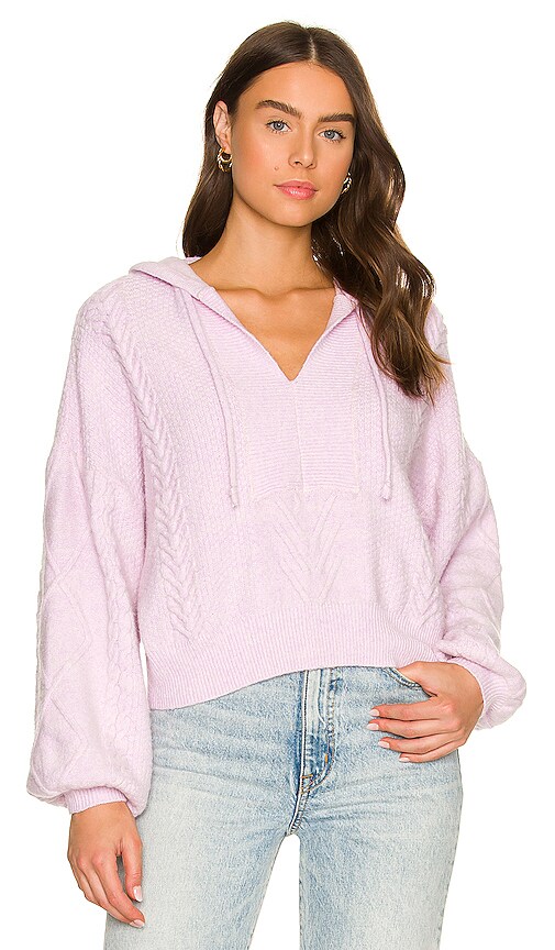 Central Park West Riley Hoodie in Lavender | REVOLVE