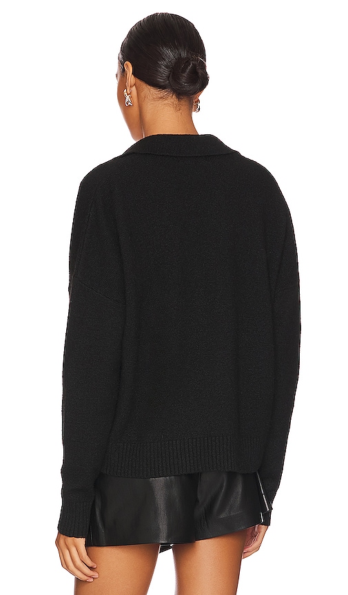  Central Park West Strick Marti Polo In Black. Größe L. Also In Xl. 