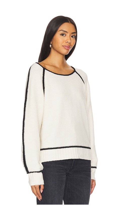 Shop Central Park West Billie Raglan Sweater In Ivory