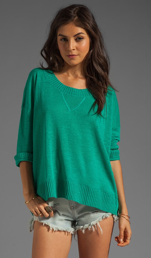 Texarkana Linen Varsity Pullover