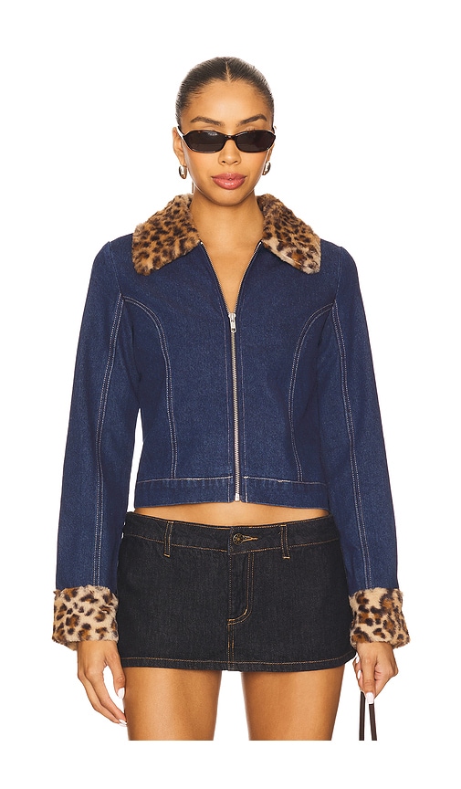 Gia Denim And Faux Fur Jacket