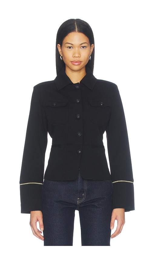 Hazel Military Jacket by Central Park West in Black