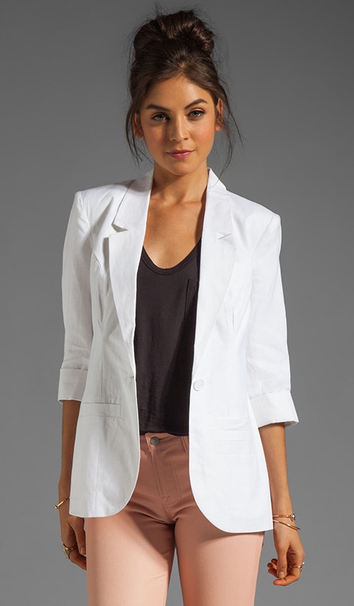 Durham Linen Elbow Sleeve Blazer