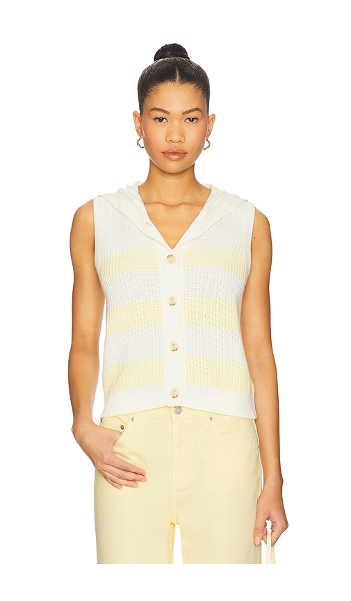 Central Park West Daphne Striped Hooded Tank