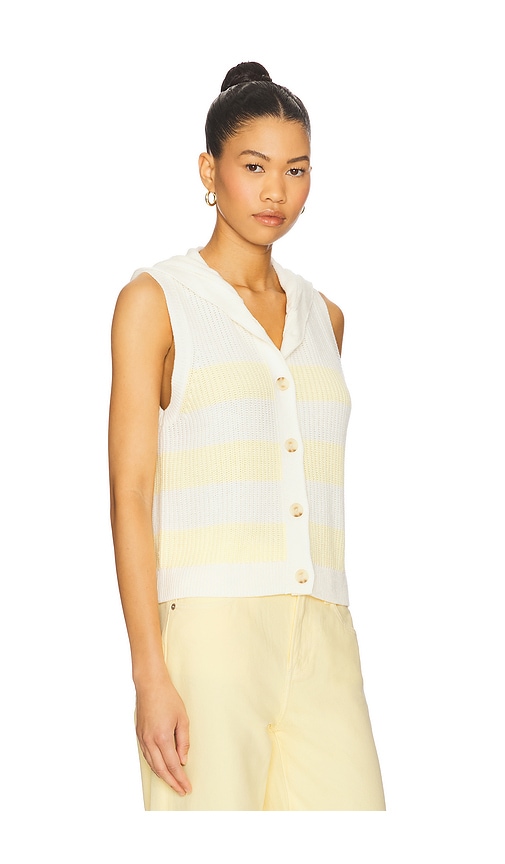 Central Park West Daphne Striped Hooded Tank