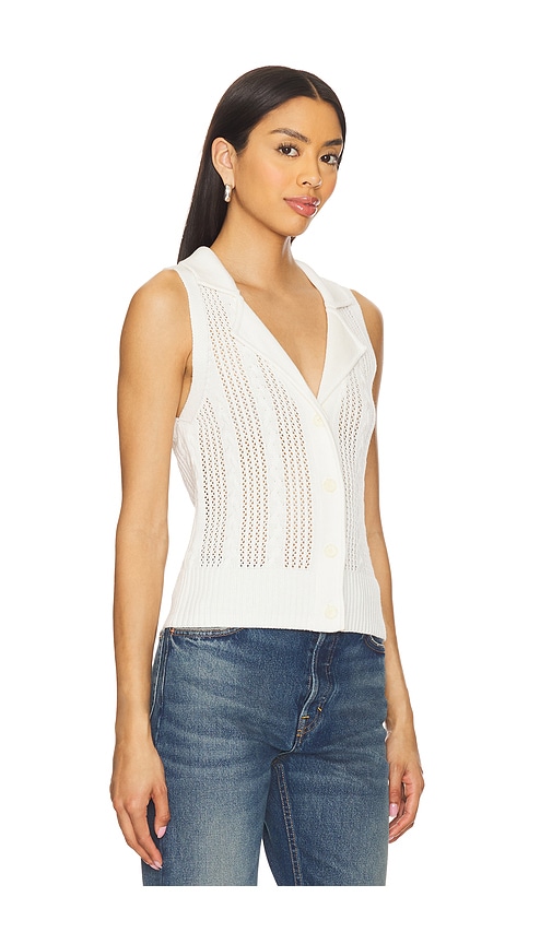Central Park West Sienna Sleeveless Cable Vest