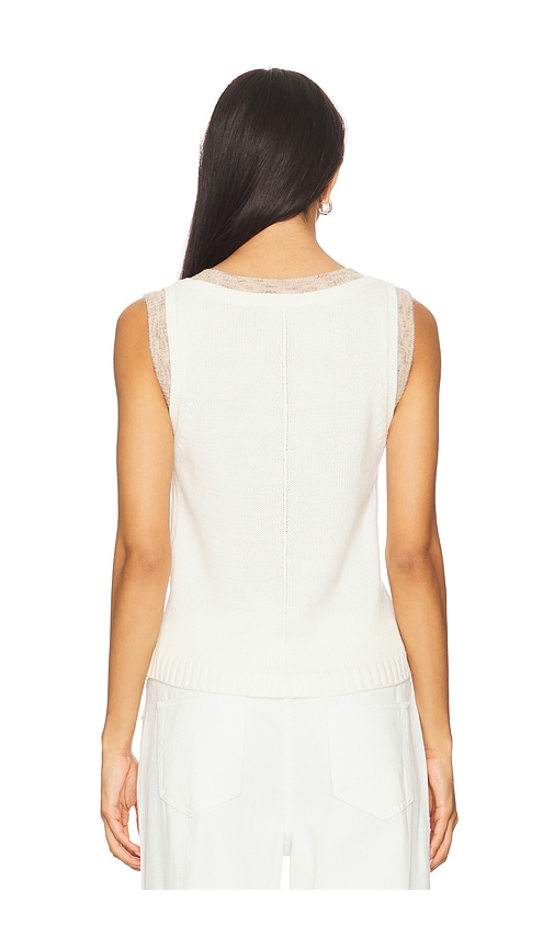  Central Park West Dylan Spacedye Double Layer Tank In Ivory. Größe M. Also In L. 