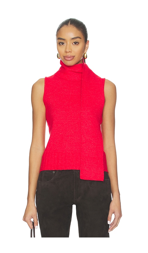 Central Park West Wyatt Robbie Scarf Tank In Purple