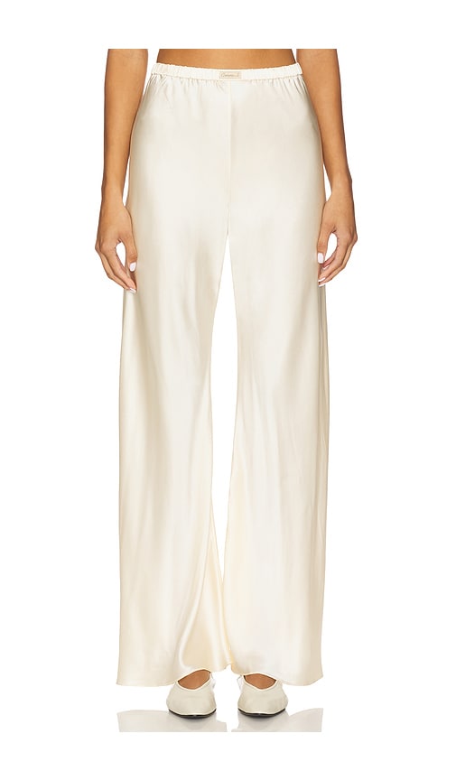 Comme Si Bias Cut Pant In White