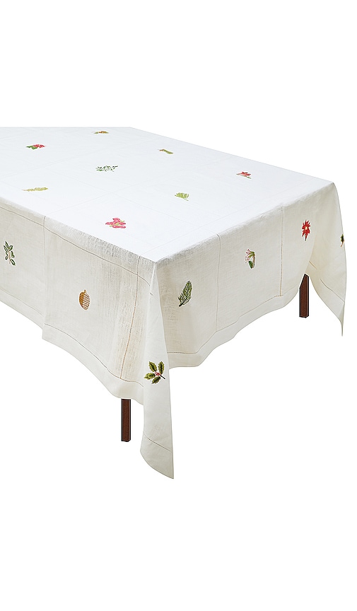 CHRISTMAS BOTANICAL TABLECLOTH