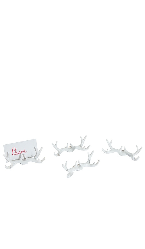 Chefanie Antler Placecard Holders Set in White