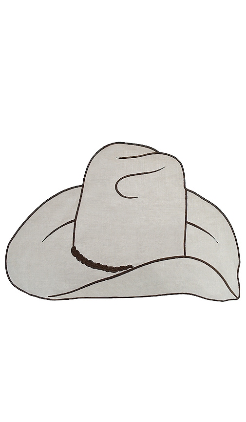 Chefanie Cowboy Hat Placemet in Beige