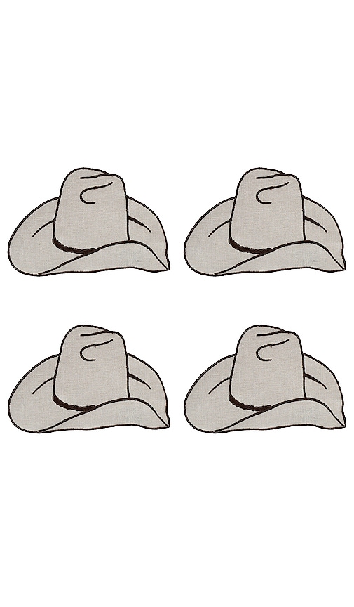 Chefanie Cowboy Hat Cocktail Napkins Set Of 4 – N/a In N,a