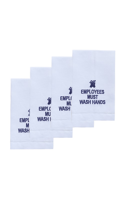 Chefanie Wash Hands Hand Towels In White