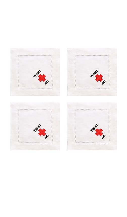 Shop Chefanie Thirst Aid Cocktail Napkins In White