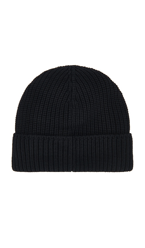 Canada Goose Ribbed Texture Cuffed Hats With Folded Cuff In Black