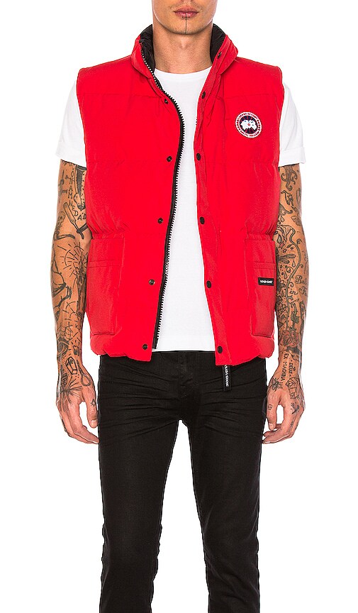 canada goose red vest