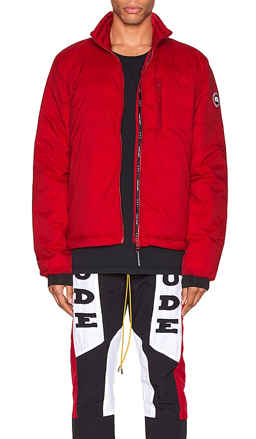 Canada goose lodge hot sale jacket red