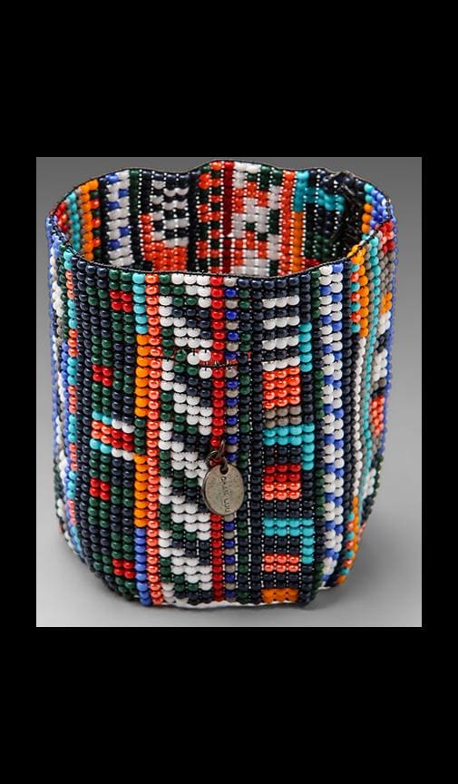 Handwoven Glass Bead Cuff