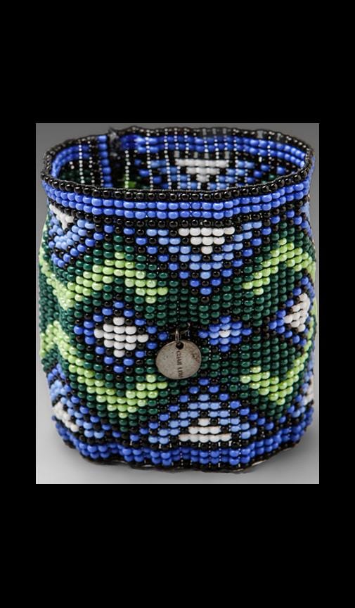 Handwoven Glass Bead Cuff