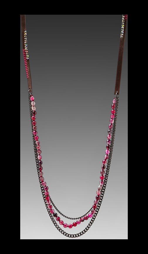 Long Chain Bead Necklace