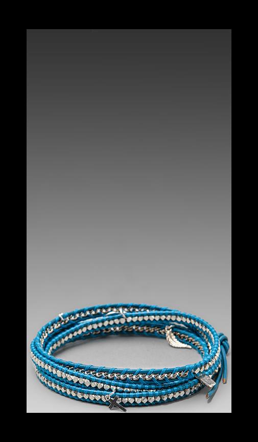 Threaded Wrap Charm Bracelet