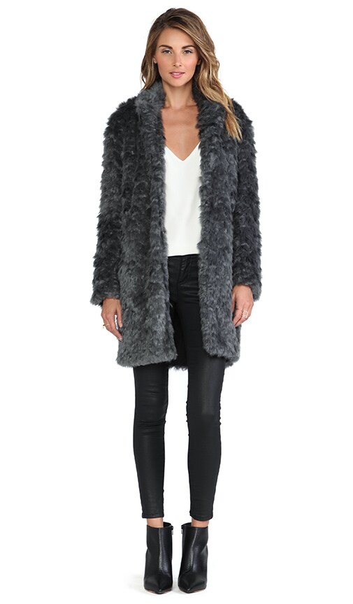Faux Fur Cocoon Coat