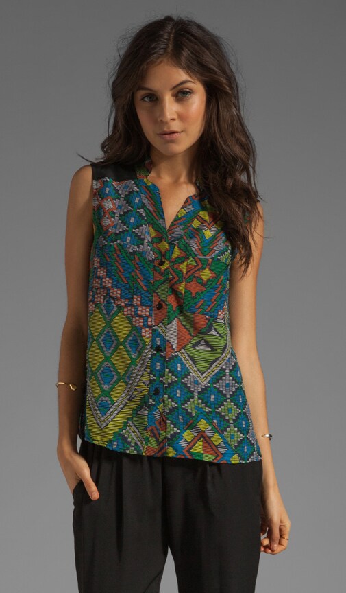 Split V Blouse