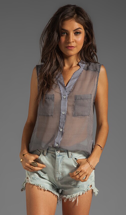 Split V Blouse