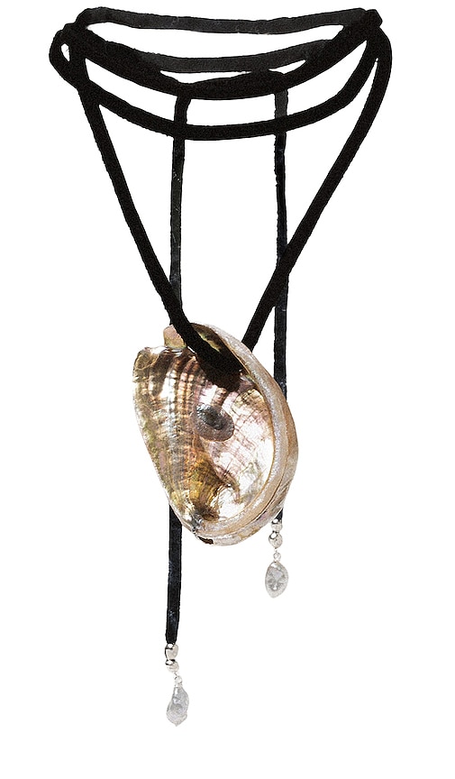 Child of Wild Okeanós Abalone Necklace in Black
